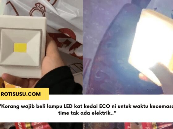 LED Lampu Kecemasan Modal RM 2 Memang Terang Menderang Satu Rumah Bila Blackout roti susu rotisusu