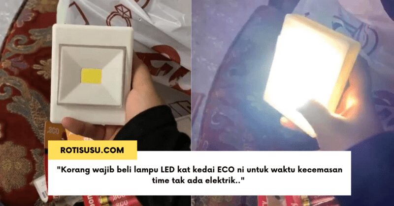 LED Lampu Kecemasan Modal RM 2 Memang Terang Menderang Satu Rumah Bila Blackout roti susu rotisusu